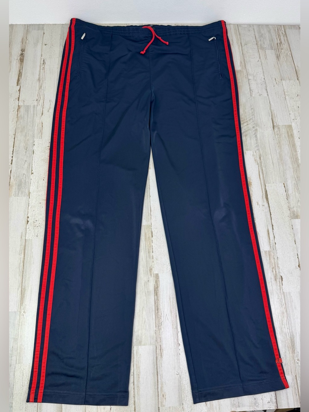 Adidas Climalite Men’s 2XL Sweatpants Black Red Stripe